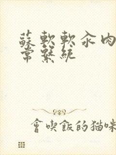 苏软软汆肉的日常系统