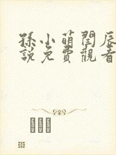 孙小萌闫辰的小说免费观看