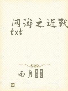 网游之近战法师txt