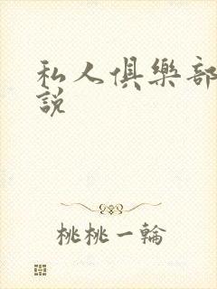 私人俱乐部 小说