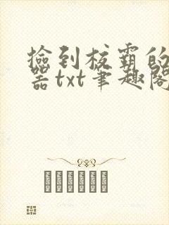 捡到校霸的遥控器txt笔趣阁