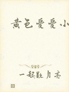 黄色爱爱小说