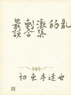 最刺激的乱惀小说合集
