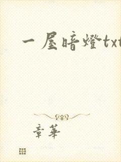 一屋暗灯txt