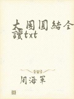 大团圆结全文阅读txt