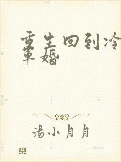 重生回到冷战前军婚