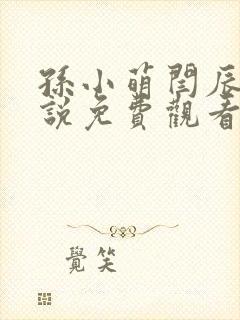 孙小萌闫辰的小说免费观看