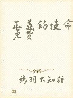 正义的使命全文免费