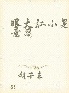 眼大肚小是什么意思