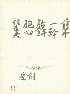 双胞胎一前一后夹心饼干年下