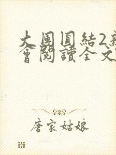 大团圆结2亲情会阅读全文