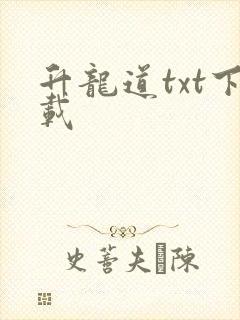 升龙道txt下载
