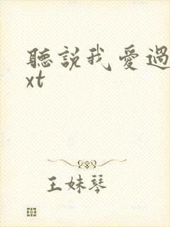 听说我爱过你txt