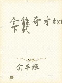 全能奇才txt下载