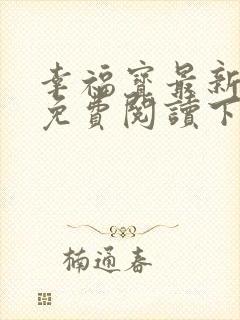 幸福宝最新章节免费阅读下载