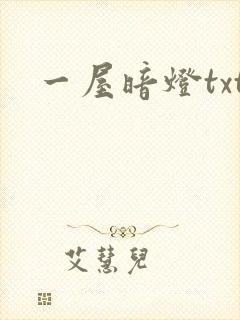一屋暗灯txt