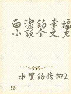 白洁的幸福生活小说全文免费笔趣阁阅读