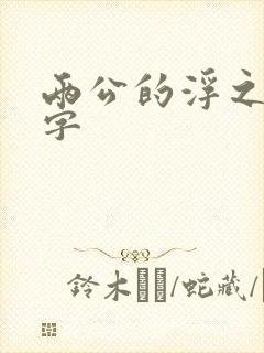 两公的浮之手中字