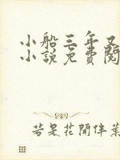 小船三年又三年小说免费阅读