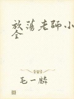 放荡老师小说大全