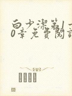 白少洁第1一40章免费阅读