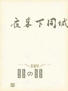 夜幕下同城网
