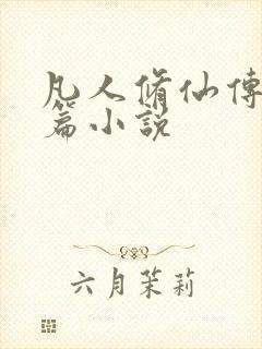 凡人修仙传人界篇小说