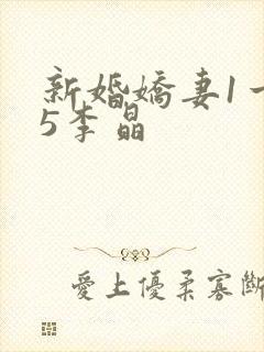 新婚娇妻1一25李晶