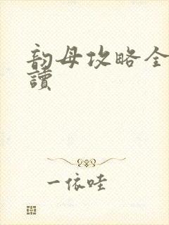 韵母攻略全文阅读