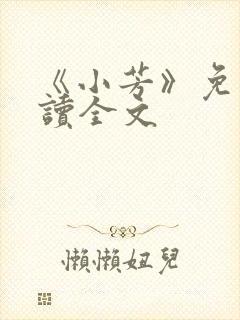 《小芳》免费阅读全文