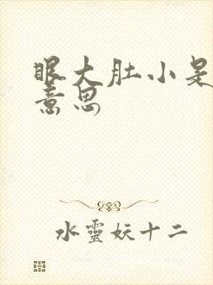 眼大肚小是什么意思