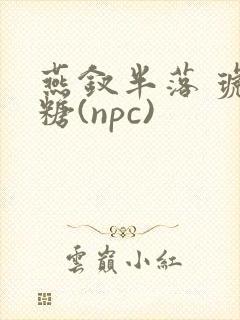 燕钗半落 琥珀糖(npc)