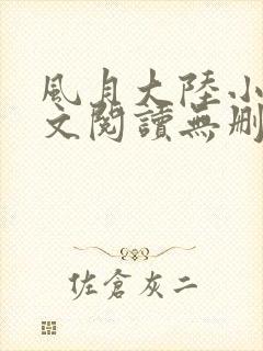 风月大陆小说全文阅读无删减