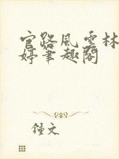 官路风云林海姜婷笔趣阁