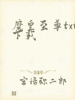 魔皇至尊txt下载