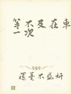 等不及在车里做一次