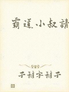 霸道小叔请轻撩