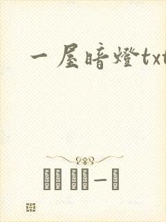 一屋暗灯txt