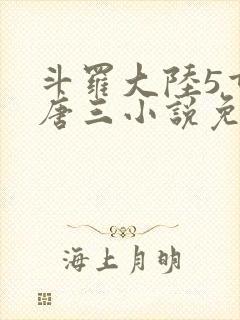 斗罗大陆5重生唐三小说免费阅读