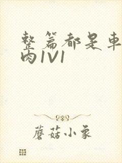 整篇都是车的多肉1V1