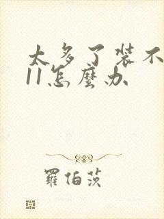 太多了装不下h11怎么办