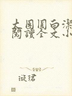 大团圆白洁免费阅读全文小说