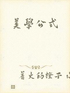 美学公式