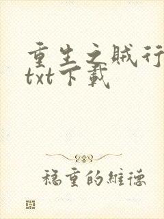 重生之贼行天下txt下载