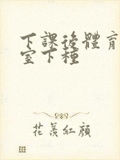 下课后体育器材室下种