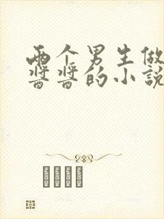 两个男生做酿酿酱酱的小说