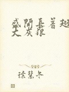 盛开长着翅膀的大灰狼