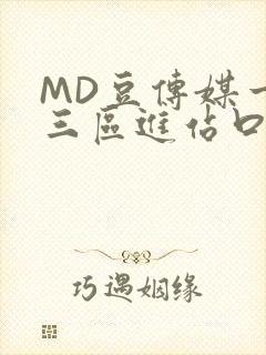 MD豆传媒一二三区进站口