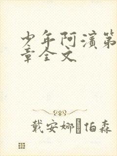 少年阿滨第13章全文