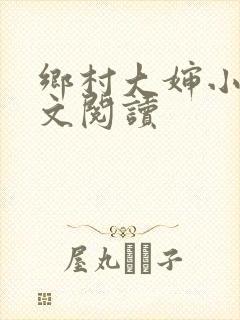 乡村大婶小说全文阅读